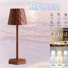 1pc Cordless Table Lamp With Touch Control Rechargeable LED Lamp - Fashionable Minimalist Design, Gold, Coffee - USB Charging, Adjustable Color Temperature, Suitable For Restaurant, Bedroom, Bar, Outdoor Party, Camping, Cafe, Rechargeable Table Lamp, Gift - Multicolor - View 11