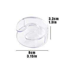 Clear Under Cabinet Wine Glass Rack, Hanging Stemware Holder, No Screws No Drilling Red Wine Glass Storage Organizer, 6pcs Set - 6-pack - View 5