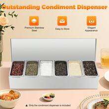 Spice Storage Box,Stainless Steel Seasoning Spice Container,Spice Organizer Spice Jars For Kitchen,Salt,Pepper,Sugar,Oil - 1 - View 6