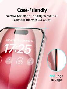 3PCS Full Coverage Tempered Glass Screen Protector, Anti-Collision, Anti-Scratch, Smooth Glossy Surface, Easy Installation, Crystal Clear, Smooth Touch, 9H Hardness, Compatible With Iphone 18 Pro Max/18 Pro/17 Pro Max/17 Pro/17/16 Pro Max/16 Pro/16 Plus/16/15 Pro Max/15/14/13/12/11 And Other Models. Screen Protector. - Clear - View 4