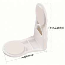 1/3/5pcs Drawer Locks, Upgraded Anti-Theft Cabinet Locks, Dual-Button Anti-Theft Corner Locks, With Strong Adhesive Backing, Suitable For Cabinets, Drawers, Refrigerators, Ovens, Shower Rooms, Home Protection Gift, Multi-Functional Safety Protection, No Drilling Required, Prevent Accidental Contact - White - View 4