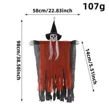 1pc Halloween Three Pieces Hanging Ghost Scene Decor - Multicolor - View 11