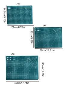 A3/A4/A5 Cutting Tools, A3/A4 Cutting Mat For Educational Tools, Art Carving Knife Board, Clay Cutting Board For Exams,Non-Slip Grid Rulers, Suitable For Craft Materials, Multi-Purpose Craft Cutting Mat, Self-Healing Art Carving Board Cutting Board - A - View 11