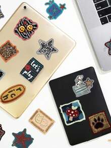 50 American Retro Stickers, Lucky Y2K Stickers, Korean Cartoon Stickers, DIY Laptops, Refrigerators, Mobile Phone Scrapbooks, Cool Graffiti Stickers - Multicolor - View 7