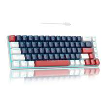 MageGee Box 65% Mechanical Keyboard, Wired Gaming Keyboard With Blue/Red Switch, Type-C, 68 Keys, LED Backlight, Mini Compact Keyboard For Laptop, Windows PC, Gaming - Multicolor - View 17