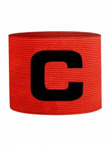 Elastic Football Captain Armband With C Logo For Team Identification, Adjustable, Suitable For All Ages And Genders, For Outdoor Activities, Football, Rugby, Basketball, Volleyball, Football Team Accessory - Multicolor - View 11