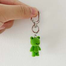 1pc Animal Cat & Deer Cute Elegant ABS Plastic (ABS Resin) Keychain Pendant Accessory Winter Christmas Holiday Decoration Ornament - Multicolor - View 3