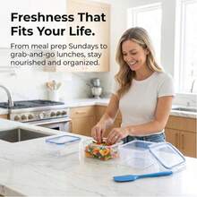 Airtight Transparent PP Food Storage Boxes, Microwave Reusable Organizer For Fruit Vegetable Pasta Kitchen Pantry - View 7