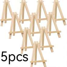 Mini Wooden Tabletop Display Easel (For Painting Canvases), Small Art & Craft Tripod Stand-Mini Easel For Photos, Business Cards, And Wedding Displays - A - View 12