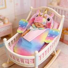 1 bộ trang phục búp bê kỳ lân độc đáo, phù hợp cho búp bê 14-18 inch (không bao gồm búp bê), màu sắc và thiết kế độc đáo đáp ứng sở thích của trẻ em, quà tặng bất ngờ tuyệt vời cho trẻ vào dịp lễ - Nhiều màu - Xem 6