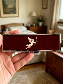 Red Vintage Angel Girl Birthday Pill Box, 7-Day Weekly Vitamin Dispenser, Also Suitable As Jewelry Box, Lightweight And Portable For Daily Medication And Travel, Designed For Women Who Value Health And Ritual, Perfect Birthday And Holiday Gift For Yourself Or Loved Ones, Adds Warmth And Healing To Daily Storage And Health Management With Vintage Angel Design And Practical Function - Multicolor - View 2
