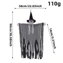 1pc Halloween Three Pieces Hanging Ghost Scene Decor - Multicolor - View 5
