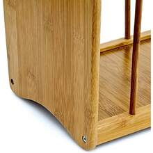 Brown Magazine Storage Holder With Handle, Dimensions 33 * 42 * 21 Cm, Sturdy Construction For Storing Newspapers, Newsletters And Reading Materials. - 1PC - View 5