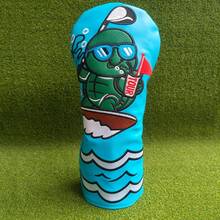 Golf Club Headcover Set, Embroidered Turtle Surfing Pattern, Protective Golf Club Headcovers For Driver, Fairway Wood, Hybrid, Unisex - Turtle - View 9
