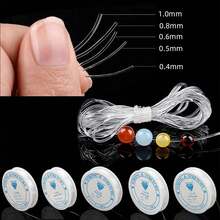 2PCS 0.4/0.5/0.6/0.7/0.8/1mm Transparent Elastic Cord Round Crystal Line Rubber Rope For Jewelry Making Supplies DIY Beaded Bracelet - Transparent - View 9