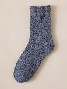 5 Pairs Thickened Warm Knitted Terry Mid-Calf Socks - Multicolor - View 6