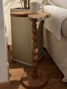 1pc Small Compact Space-Saving Multi-Functional Durable Sturdy High-Quality Wooden Metal Butterfly Pattern Modern Vintage Luxury Side Table/End Table/Coffee Table/Desk, Suitable For Balcony, Entryway, Living Room, Home Office, Study, Dorm, Apartment Decor, Multi-Purpose Practical - Multicolor - View 8