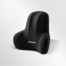 1PC Ergonomic Lumbar Support Cushion, Suitable For Office Chairs, Memory Foam Backrest, Soft Polyester Fabric, Comfortable Pressure Relief Design, Suitable For Home And Office Use, Washable, Black And Gray Available - Multicolored - View 13