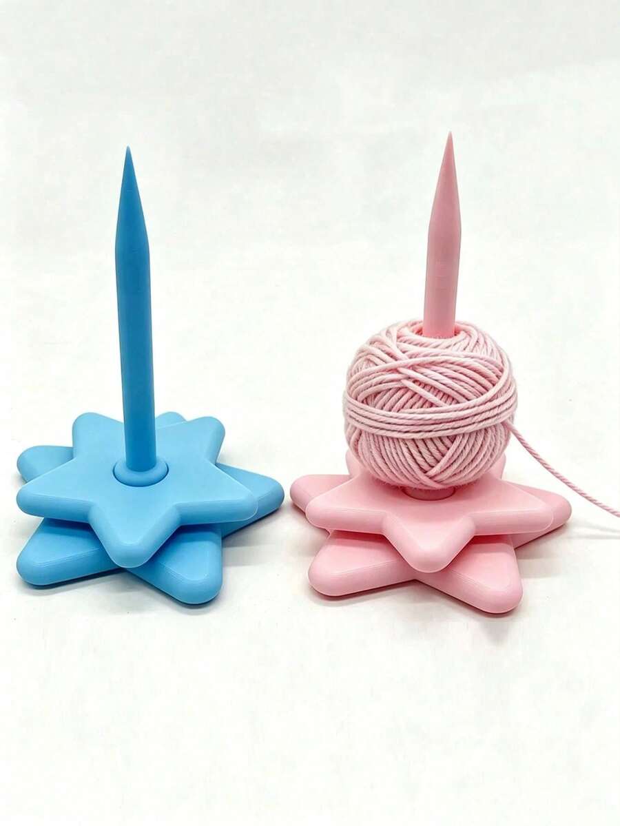 Yarn Winder Tool Star-Shaped Rotating Yarn Winder Cute Personalized Thick Yarn Storage Tool Yarn Spool - Multicolor - View 1