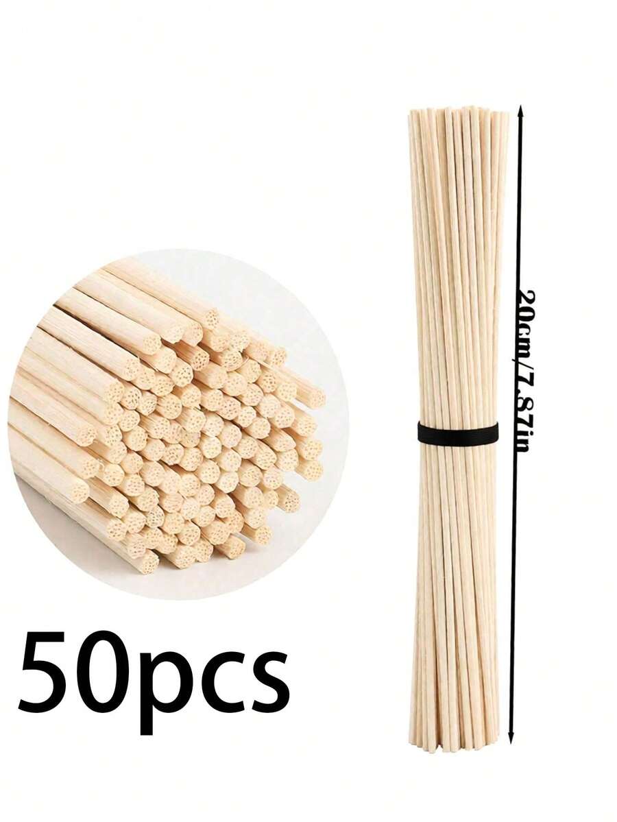 100pcs Black Rattan Diffuser Sticks, 7 Inch Black Fiber Fragrance Sticks - Black Rattan Diffuser Sticks For Home, Office, Spa And Bedroom - Multicolor - View 1