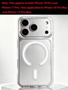 透明壓克力磁吸手機殼，夏季創意皮膚紋理磨砂保護殼，相容 iPhone 18 Pro Max 17 Pro Max 17 Pro 16 Pro Max 16 Pro 15 14 13 12 Pro Max Plus 11 13 16 17 系列 - 無色 - 查看 7