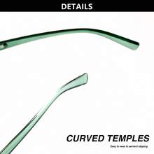 6pcs Fashion Large Frame Reading Glasses Set, Leopard/Contrast/Patchwork/Classic Solid Color Unique Color Reading Glasses, Comfortable Spring Temple, Daily/Work/Party/Holiday Gift, Multi-Scenario Essential Women's Reading Glasses Large Combo Pack - Multicolor 1 - View 11