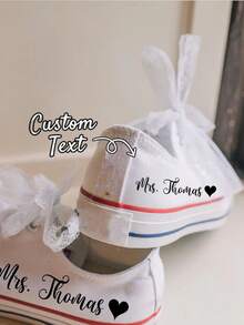 1/6/12pcs Custom Wedding Shoe Decal,Customize Text,Wedding Shoe Decals Wedding Party Shoe Decals For Wedding Stickers For Bride Decals For Groom - Multicolor - View 1