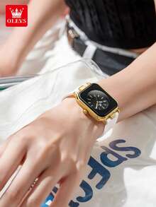 OLEVS Women's Watches Simple Elegant Quartz Wristwatch Original Waterproot Slicone Strap Luminous Hands Fashion Style - One Size - View 4