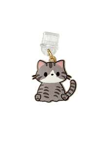 Cute Cartoon Cat Phone Dust Plug Pendant, Universal Charging Port Dust Plug, Cute Enamel Pendant Decoration, Suitable For Smartphones - Multicolor - View 11
