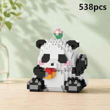 Cute Panda Mini Building Blocks Set, Micro Particle DIY Assembly Toy, Desktop Decoration, Children & Adult Holiday Birthday New Year Gift, Exquisite Small Gift - Panda - View 14