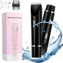 2-In-1 Women's Electric Shaver & Trimmer, Painless Dual-Head Epilator For Face, Body And Bikini Area, USB Rechargeable Grooming Kit, Portable All-In-One Razor For Smooth Skin, Birthday Gift For Her, 650mAh - View 14