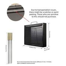 Portable Smokeless Charcoal Grill - Foldable Black Steel Outdoor BBQ Stove, Painted Finish - Black - View 13