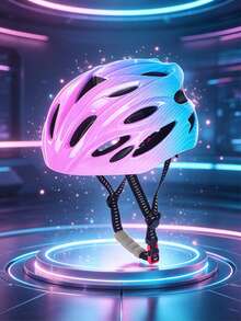 1pc Casual Sports Helmet, Lightweight Compact Frame, Reliable Fully Breathable Design, Durable Structure, User-Friendly Adjustable Headband, Comfortable Detachable Inner Padding, Perfect Gift For Daily Cycling And Skateboarding - Multicolor - View 4