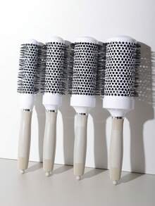 Professional Round Barrel Blowout Styling Brush - Straight And Curly Hair Styling Brush, Suitable For Blowout And Precise Styling - Lightweight And Portable, Suitable For Various Hair Brushes, Including: Combs, Hair Brushes, Barber Use - Multicolor - View 3