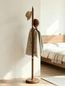 1 Pc Floor‑Standing Coat Rack, Random Color Shipment, Vertical Structure With Multiple Hooks, Stable Base For Hanging Coats, Bags, Hats And Scarves, Suitable For Entryways, Doorways, Bedrooms And Cloakrooms For Storage - [Upgraded Thickened Version] - View 6