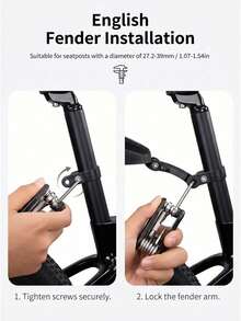 TOSUOD 2pcs Bicycle Mudguard Bracket, Extended & Widened, 26 Inch Mountain Bike Rain Guard, 24 Inch Universal Reinforcement - Multicolor - View 3