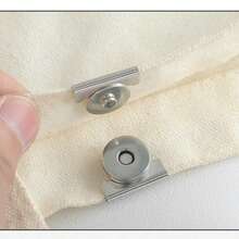 1 Pair Magnetic Snap Faux Leather Bag Clasp Invisible Seamless Metal Secret Button Handbag Wallet Decoration Durable Snap Fastener DIY Craft Accessories - Magnetic Clasp - View 7