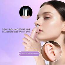 Rechargeable 3-In-1 Electric Trimmer & Shaver, 3 Interchangeable Washable Trimmer Heads, Compact Grooming Kit With Contoured Design, Suitable For Nose Hair, Ear Hair, Bikini Area, Underarms, Legs, Home & Travel Use - Upgraded Version - View 4