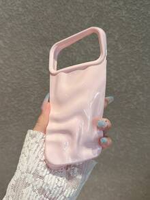 2pcs Set [Pink + Pearl White] 3D Wavy Phone Case Compatible With Iphone 18 Pro Max/18 Pro/18/17 Pro Max/17 Pro/17/16 Pro Max/16/16 Pro/16 Plus/15/15 Pro Max/15 Pro/15 Plus/11/12/13/14 Pro Max/12 Pro/12 Pro Max/13 Pro/13 Pro Max/14 Pro/14 Pro Max, Luxury Rhinestone Design, INS Style, High-End, Viral Niche Goddess Hard Shell, Full Coverage Anti-Drop, Precise Cutouts, Perfect Fit - Pearl White + Pink - View 10