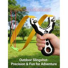 1pc Adult Competition Slingshot, Quick-Press Design, Alloy Material, Outdoor Target Practice Hobby Tool, Glass Breaker - A - View 8