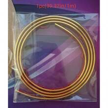 1pc Self-Adhesive Sealing Decorative Strip, Background Wall Decorative Strip, Matte PVC Gold Edge Trim, Wall Fabric Edge Trim, Wall Panel Joint Cover Strip - Multi-color - View 11