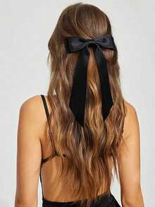 4pcs/1pc 1set Women's Elegant Bow Hair Clips, Minimalist Fashion Street Style Hair Accessories, Suitable For Daily, School, Travel, Commute - Multicolor - View 3
