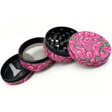 Premium Zinc Alloy Grinder - 50mm UV Printed Funny Pink Brain Cartoon Pattern, Efficient Herb Grinder, Vanilla Crusher, Suitable For Daily Use, Exquisite Gift For Men And Women, Christmas Gift Choice, Best Gift Option - View 5