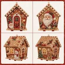 3D Christmas House Diamond Painting Set, Adult Version, Holiday Decoration, Handmade Christmas Tree Ornament, Home Craft Gift - Sets - View 14