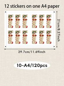 Custom Christmas Name Stickers, Personalized Holiday Letter Decals, Festive Santa Snowman Candy Cane Style, Customized Gift Wrap Labels, Customizable Name Stickers For Presents, Christmas Party Decor, Holiday Gift Tags 2026, Christmas Gift Stickers - Style a - View 8