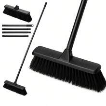 Soft‑Bristled Indoor Sweeping Broom With Handle, Household Floor Brush, Home Cleaning Tool - 1 Set - View 8