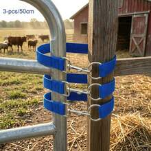 3pcs Easy Install Horse Gate Latches, Easy Install Ranch Gate Hooks, Single Ring Swivel Gate Hooks, Used For Fixing Horse Fences, Fixing Cattle And Sheep Fences - 19.69 Inches Long, Suitable For Most Gates - Multicolor - View 6