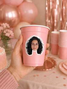 Custom Face Stickers, Personalized Photo Stickers, Waterproof Die-Cut Sticker Sets, Party Favors & Decorations For Weddings, Birthdays, Bachelorette Parties, Graduation, Retirement Events, Gift Bags, Envelopes, Invitations & DIY Crafts - Multi-color Portrait - View 2