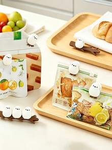 Cute 3D Bird-Shaped Magnetic Food Sealing Clips, Strong Magnet Snack & Bread Bag Clips, Refrigerator Magnet Decor, Reusable Bag Clips - Multicolor - View 1