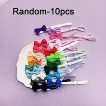 7pcs Mini Cute Limited Edition Multi-Color Polka Dot Bird Bow Ties, Elastic Adjustable Decorative Bow Ties, Parrot Decor Accessories Suitable For All Seasons, Photo Prop, Random Style Delivery - Multicolor - View 16